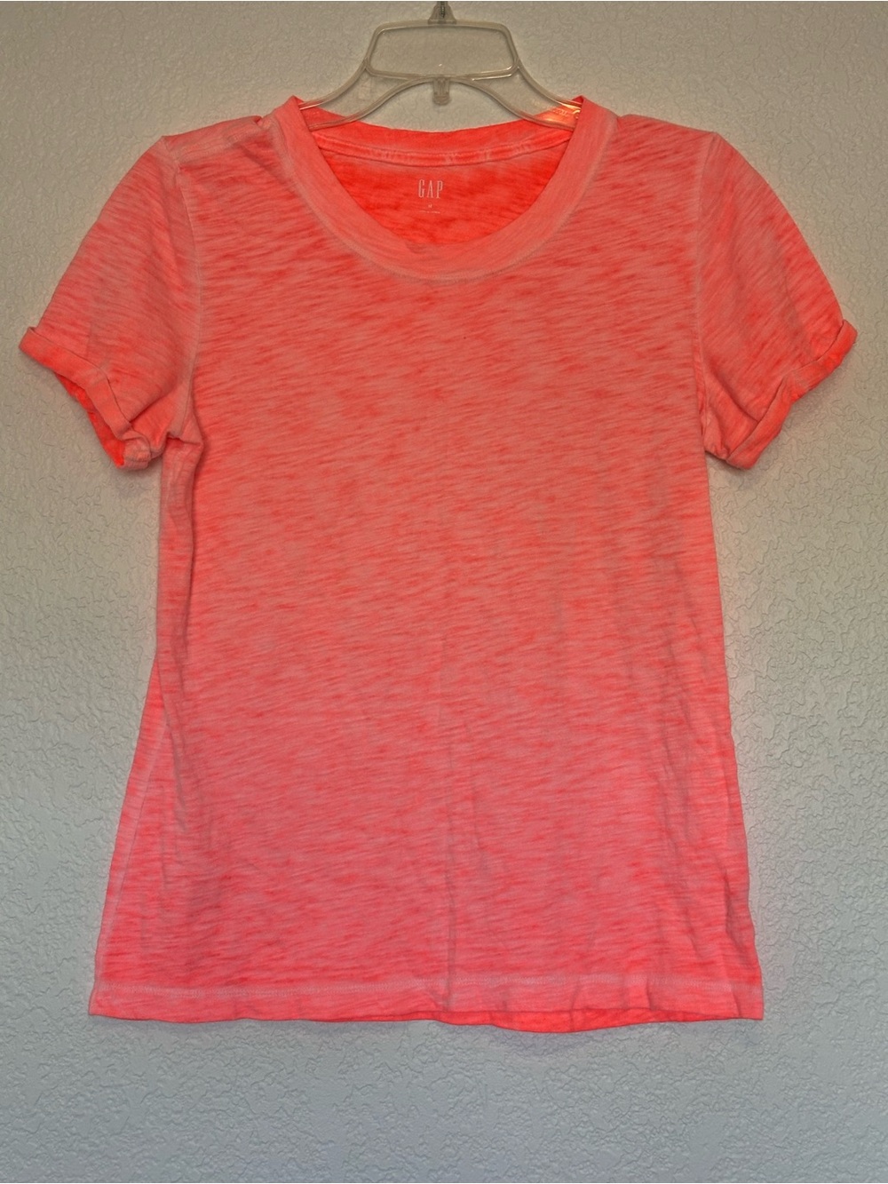 GAP Bright Coral Crewneck Tee